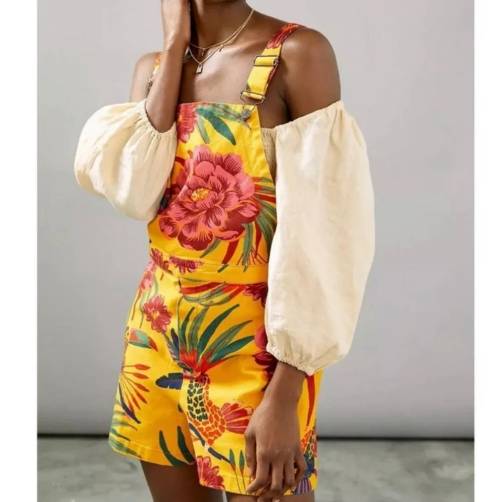 Farm Rio Sabrina Short Overalls - Picture 1 of 9